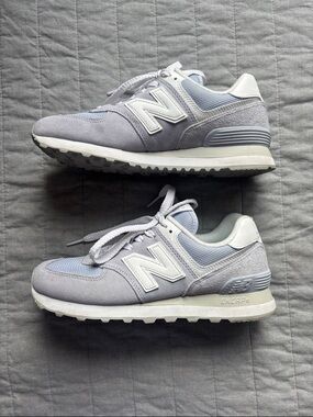 New Balance Lavender and White Women's Athletic Sneakers